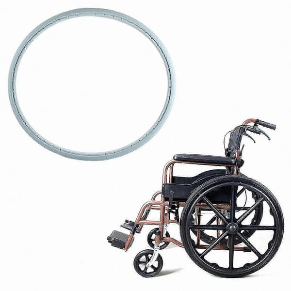 Grått 24x1 3/8 rullstolsdäck, polyuretanmaterial
