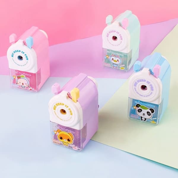 Pencil Sharpener Automatically Enters Lead PINK Pink