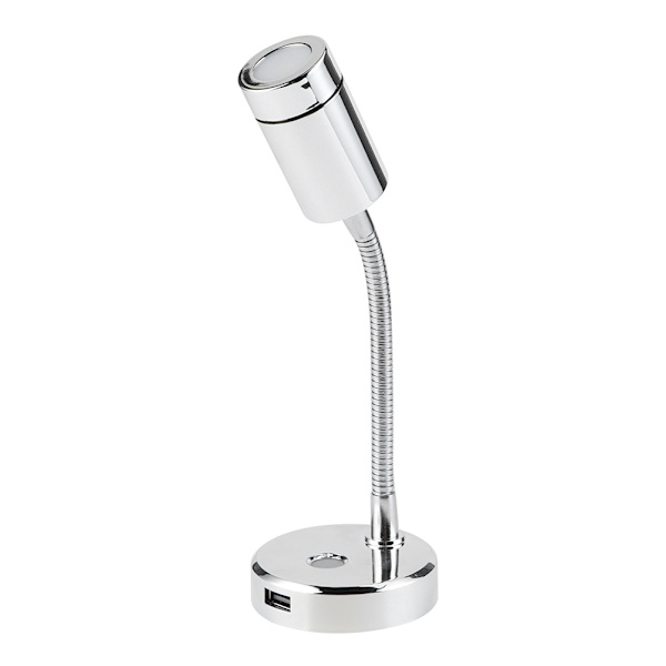 12VDC 1500LM LED-läsljus Rotation Justerbar Marine Car Bordslampa med USB-laddningsgränssnitt