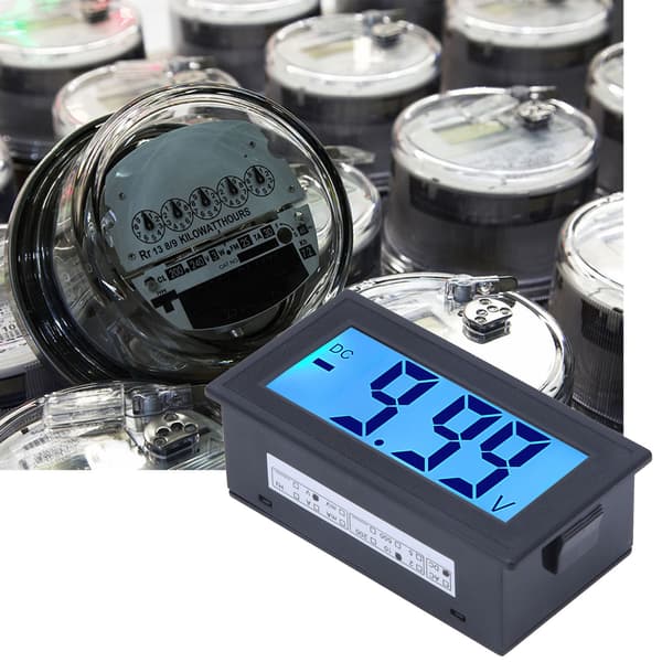 YB5135DB DC Digital Voltmeter LCD Display Spændingsmåler AC100-240V Strømforsyning DC 0-10V