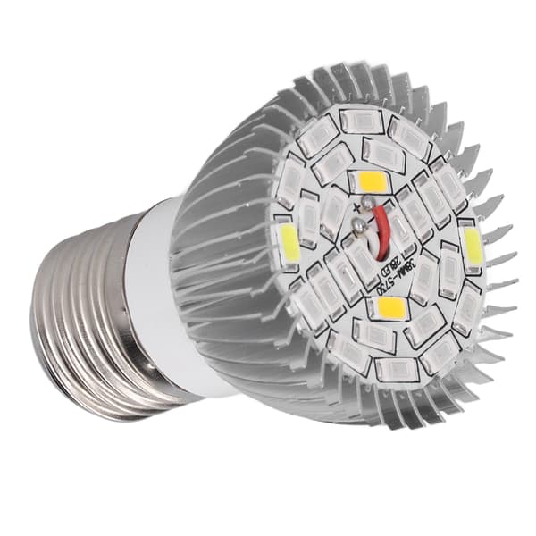 LED Grow Light Bulb Full Spectrum 28 LED E27 Socket Plant Light Bulb Kompatibel med inomhusväxter