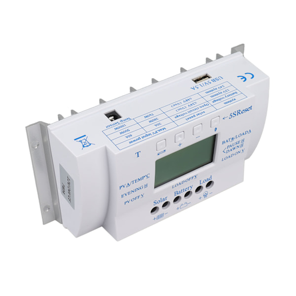 12V 24V Solcellecontroller Smart Solladningscontroller MPPT T40A med skærm