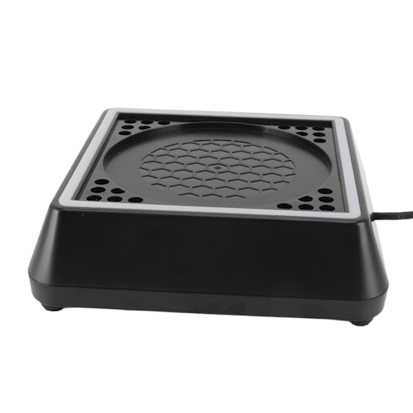 Nedre køleblæser 2,4A 5V 3 vindhastigheder Touch Switch USB-køleblæser med Light Bar til Xbox Series X Sort