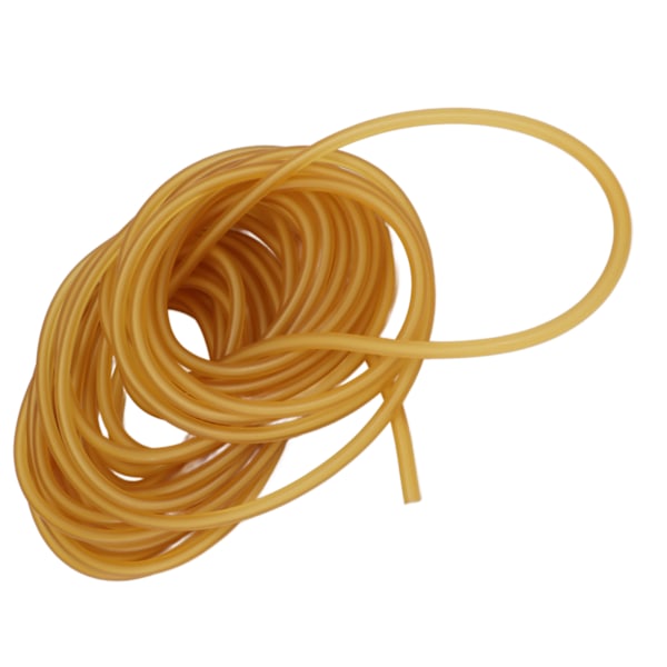 Latex Gummiband Gult Hög Elasticitet Naturligt Gummistub för Slungor Tillverkning Fitnessövningar Utomhusjakt 10 Meter
