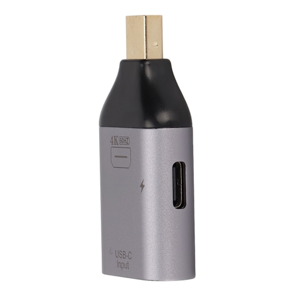4K 60Hz USB C hona till mini displayport hane adapter omvandlare och PD strömadapter för mobiltelefon PC projektor och bildskärm