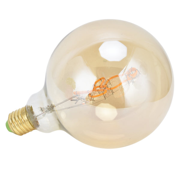4W E27 Globe LED-lamppu Himmennettävä koristeellinen vintage-ruusu muotoinen hehkulamppu 360LM 2200K lämmin valkoinen 220V