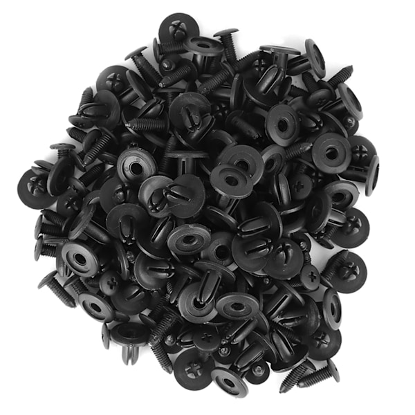 100 kpl auton muoviniittejä 6 mm reiän halkaisija Kiinnikkeet Lokasuoja Puskurin Push Pin Clip AP