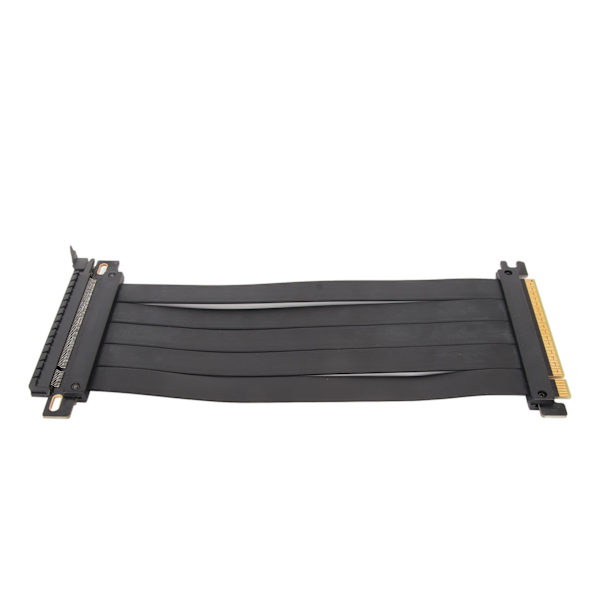 PCIE 4.0 X16 Forlængerkabel Høj Skærmende Egenskab 180 Grader Fleksibel PCIE 4.0 Forlængerkabel til Grafikkort Sort 40cm/15,7in