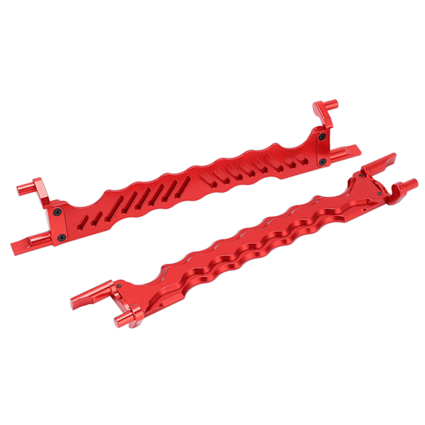 2 st RC-batterihållare i legering, ersättning för Traxxas 6S 8S 1/5 RC-bil, uppgraderingsdelar (röd)