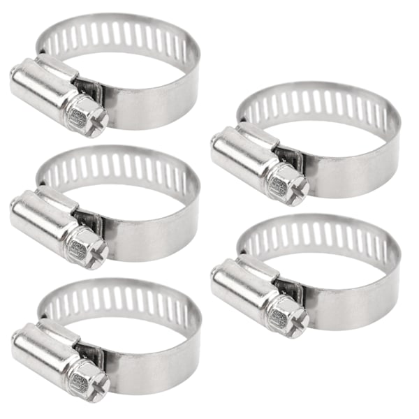 100 kpl 18-32 mm letkun kiinnittimiä ruostumattomasta teräksestä ristipääruuvikiinnitteellä, leveys 10 mm
