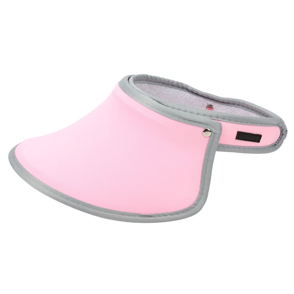 Elastisk strikket stoff pustende golf solhatt 360° rotasjon justerbar UV-beskyttelse lys rosa