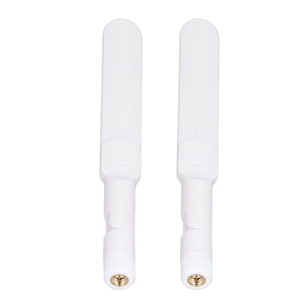 2st rundstrålande antenn 2.4GHz/5.8GHz 2 Frequency WiFi Router SMA Hane Vikbar limstift Vit