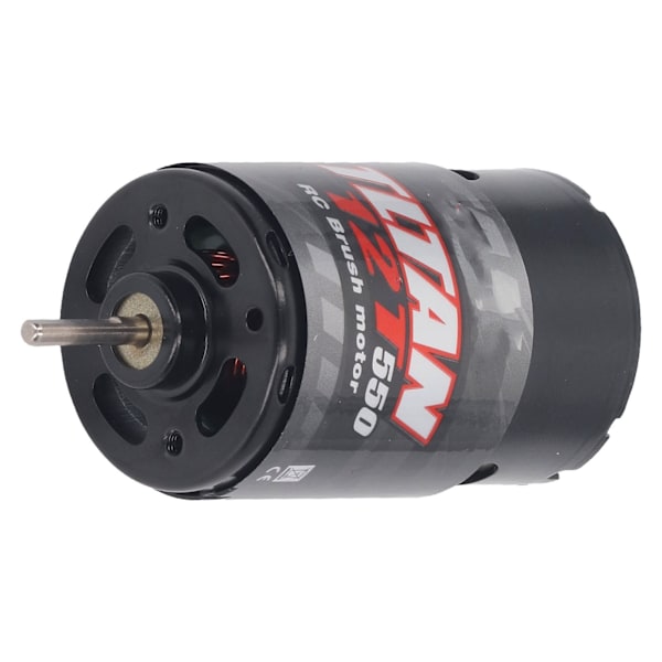 RC Borstad Motor med 1/3 Reduktionsväxellåda 550 Universal Borstad Motor för Elbil Lastbil Båt 12T