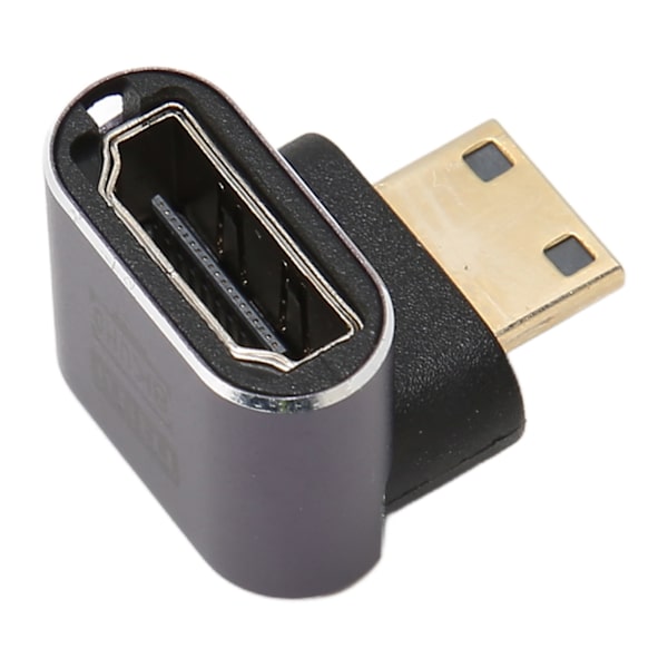 Mini HD Multimedia Interface Adapter Han til Hun 8K 48Gbps Aluminium Legering Skall Adapter med LED Lampe til Kontor