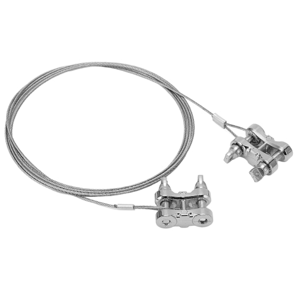 RC dragrep Kit Simuleringssläp kedja dragrep med stötfångare dragkrok för 1/10 RC bil lastbil CrawlerSilver