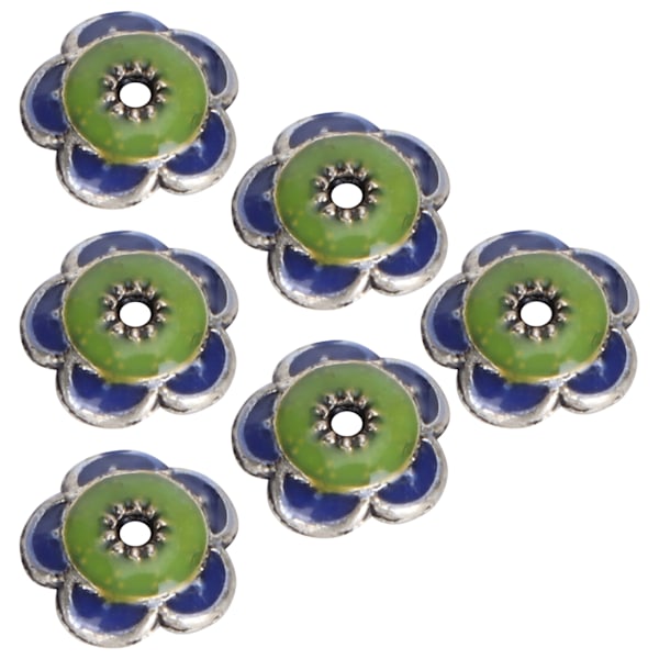 20 st Armbandsberlocker Blomma Torus Form Handgjorda Smycken Halsband DIY Tillbehör