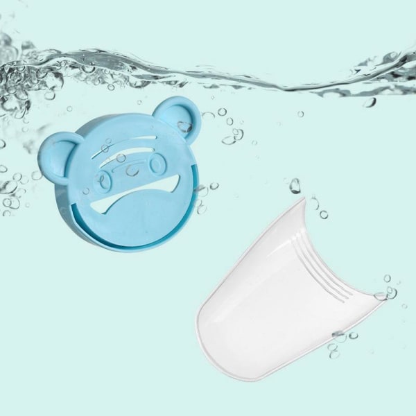 4 stk Kranforlenger for barn, sikker og morsom silikonvaskehåndtaksforlenger for barn håndvask Blå Rosa