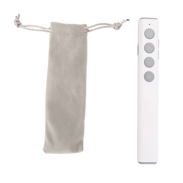 Esitys Clicker 98,4ft ohjausaluetta RF 2,4GHz Plug and Play langaton esityskaukosäädin Keynote PPT White