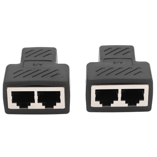 2 kpl RJ45 Ethernet-jakaja 1-2 Ethernet-kytkin reitittimelle TV-laatikolle videokameralle tietokoneelle