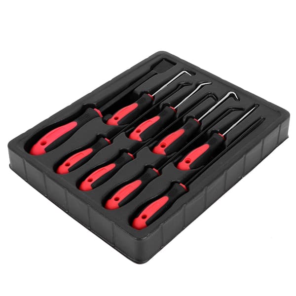 9st/Set Precision Pick Hook Set O Ring Seal Packning Puller Remover Verktyg Bil Auto