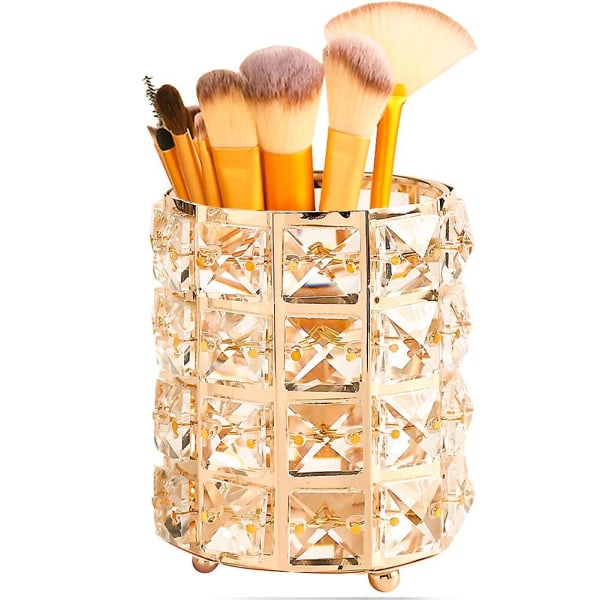 Crystal Makeup Brush Holder Organizer, käsintehty kosmetiikkaharjat Cup Storage Solution
