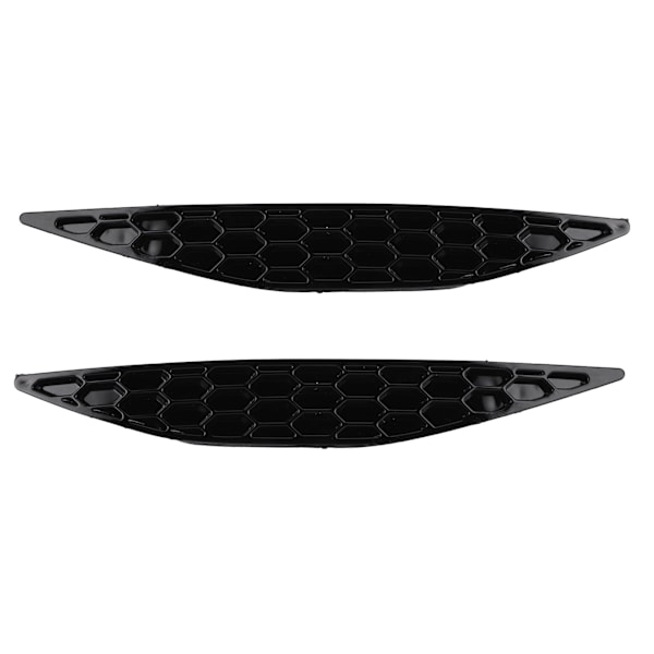 2 kpl Kiiltävän musta takapuskurin heijastin Honeycomb Delete Set Sopii MK7 2013-2016
