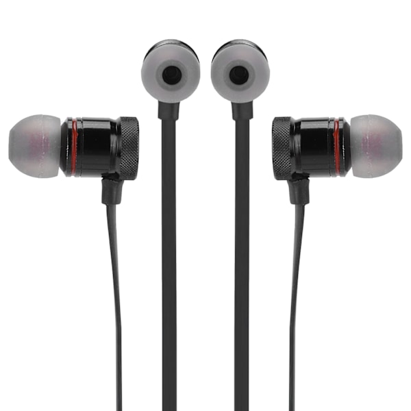 2 stk. XT‑6 Stereo Headset Bluetooth Magnetisk Tiltrekning Binaural Trådløs Sport Øretelefon Svart