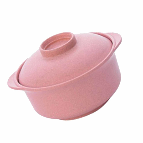 Instant Nuddelskål Nordisk Stil Studerende Multifunktionsmadbeholder med Låg Rosa