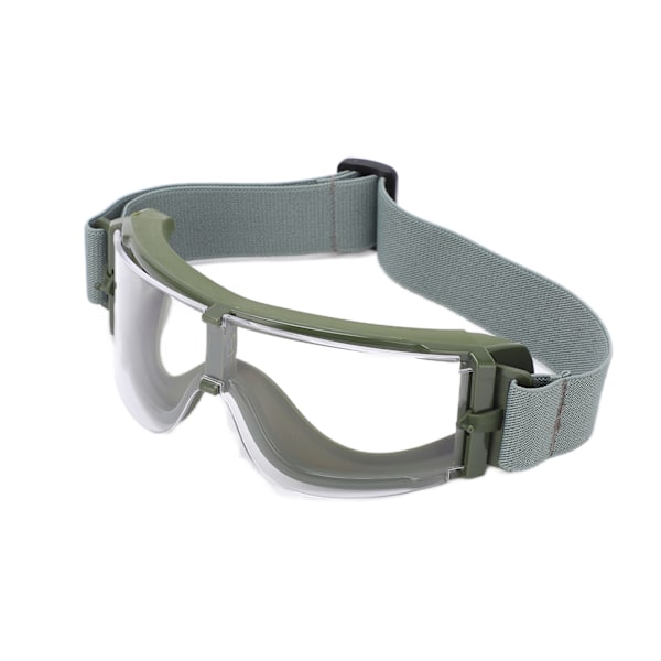 Militära Skyddsglasögon, Stötsäkra och Andningsbara, Utomhusskyddsglasögon för Män Kvinnor, Olivram, Transparent Lins
