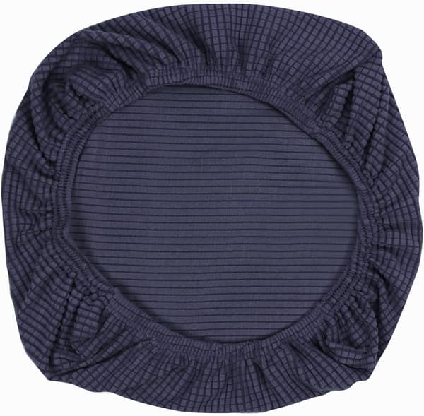 Mørkeblått elastisk spandex stolovertrekk, vaskbart, egnet for kontorstoler, restauranter, barer, bryllupsdekorasjoner