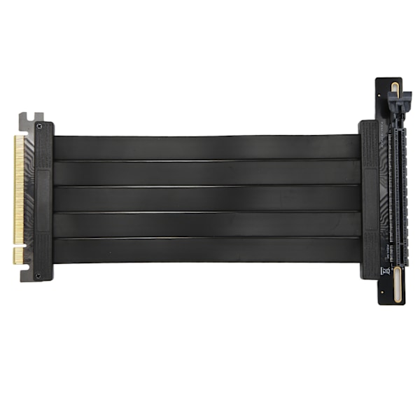 PCIE 4.0 X16 Nouseutinkaapeli Näytönohjaimen jatkokaapeli 90 asteen korkea nopeus GPU-sovitinkaapeli musta