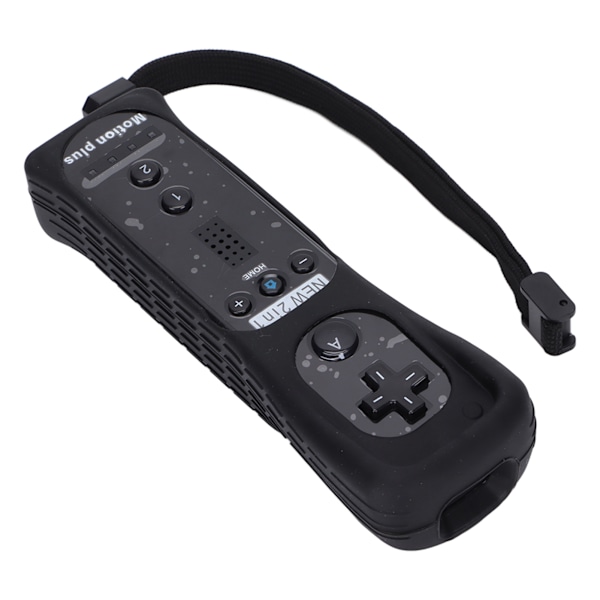 Fjernbetjening Vibration Lyd Funktion Spilkonsoll Tilbehør med Motion Plus til Wii UBlack