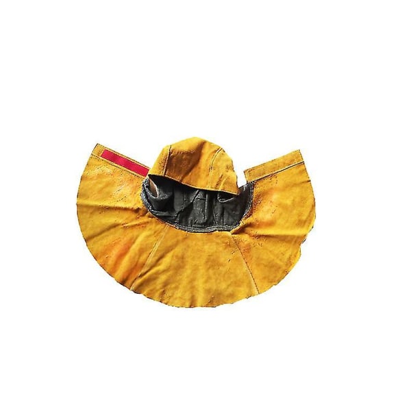 Unik gylden svejselæder balaclava til svejsearbejdstøj