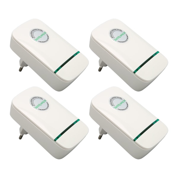 4st elsparbox Professionell smart högeffektiv Säker hushållsenergisparare för hemmakontor 90‑250V EU-kontakt