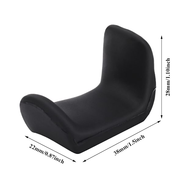 Mukava 1,45-1,75 cm kumipäinen peukalontuki oboe- ja klarinettisoittimille (3,5 mm)
