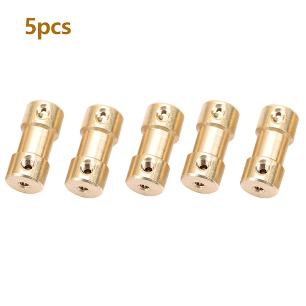 5 st motorkopparaxelkopplingskopplingskopplingshylsa överföringsskarvadapter (3,0-6,0 mm)
