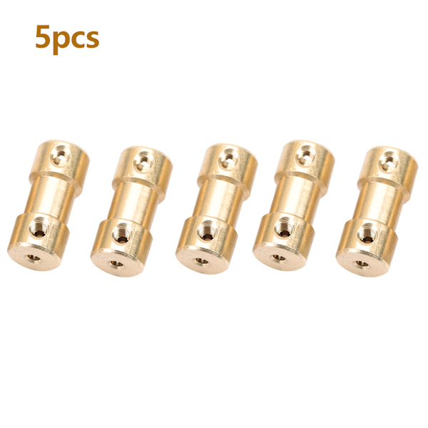 5 stk Motoraksle Koblingsmuffe Koblingshylse Overføringskobling Adapter (3,0-6,0 mm)