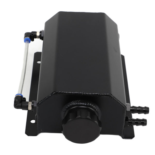 Kølemiddel Overløbstank Aluminium Legering 2L Kapacitet Universal Radiator Reservoir Tank til de fleste Biler Sort