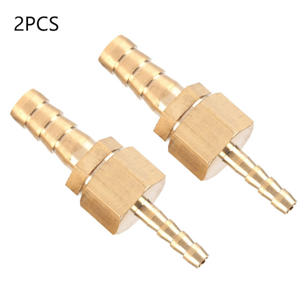 2 stk 4--6 mm messing slange Hulling svansreduserer reduserende kontaktkontakt