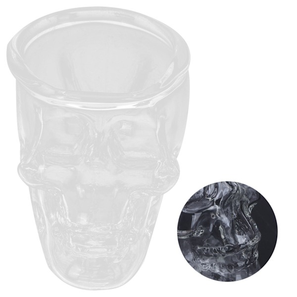 Glasskopp Innovativ Transparent SkullHead Cup Glassvarer Drikkevarer for vincocktail