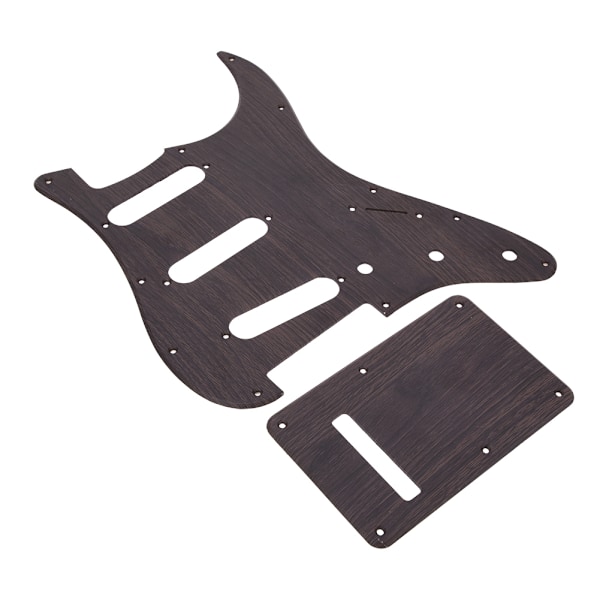 GSSS28 Elgitarrshield Rosewood for ST Three Single Pickguard med bakplate