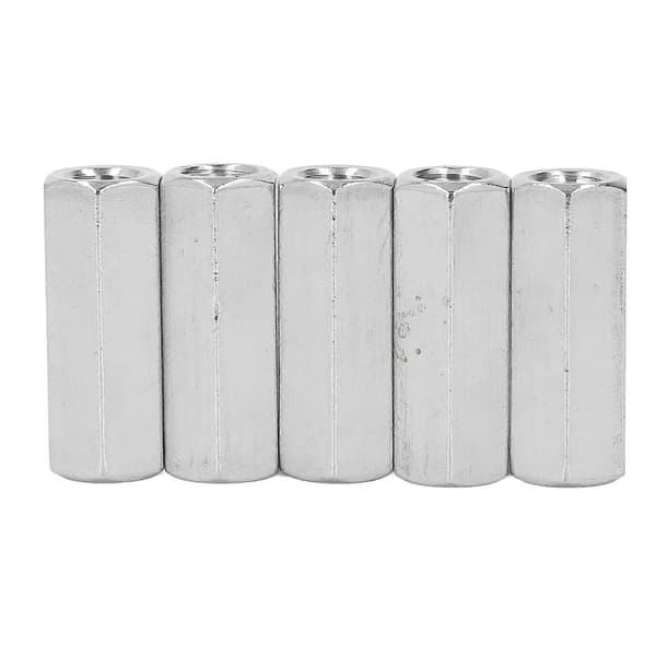 st sekskantede koblingsmuttere 304 rustfritt stål gjengekoblingsmutter for bolter
