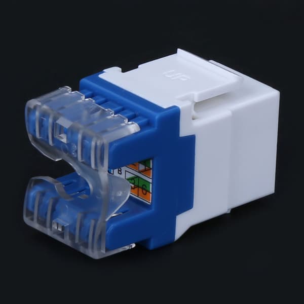 3 stk RJ45-180° modul for Keystone Jack CAT5E UTP Networks Information Connector Socket Adapter