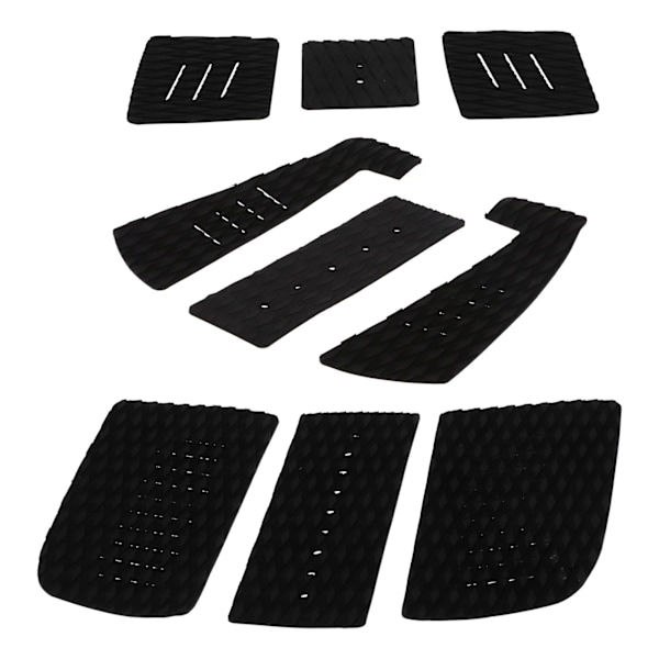 EVA Deck Traction Pad Halkfri Surfbrætmatte Surf Tail Pad-matte til Longboard Paddle Board (sort)