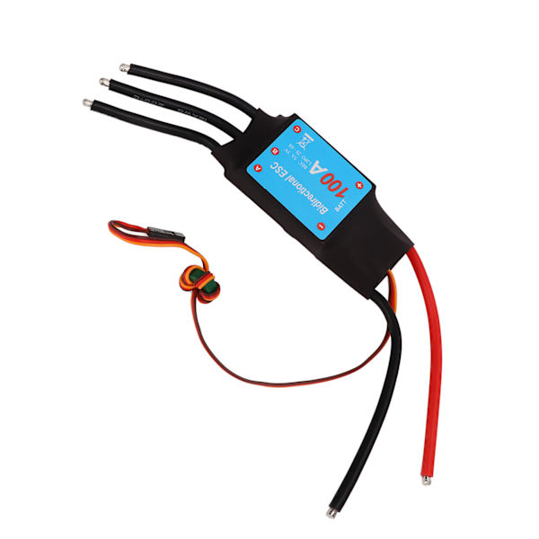 RC Boat 100A ESC 100A Borstlös Svart 5V 5A BEC Output Auto Learning RC Boat Borstlös ESC för RC Boat
