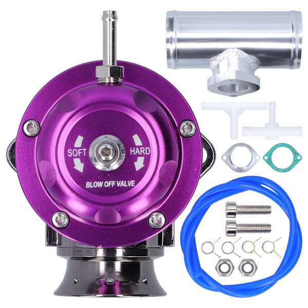 Alumiininen Turbo Blow Off -venttiili 2,5 tuuman laippaputkelle, TypeRS Universal SDDBOVGRSBL FPG250 (violetti)