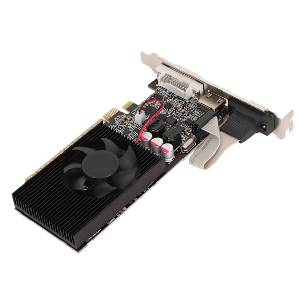 GT730 2GB GDDR3 64-biters grafikkortstøtte DVI I VGA HD Multimedia Interface Gaming Grafikkort med kjøleventilator GT730 2GB GDDR3