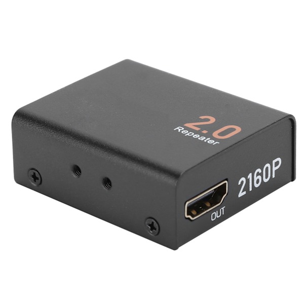 Mini HDMI2.0 Extender Repeater Understøtter 4Kx2K HDMI Signalforstærker Understøtter 3D Transmission Sort
