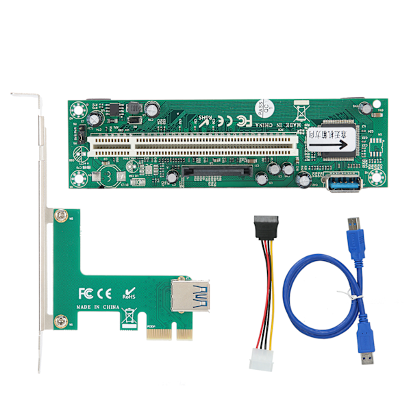 PCIE Express til PCI Adapter Netværkskort Controller Mini ASM1083 4-Pin Stik