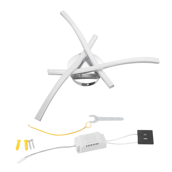 18W 105LED kattovalaisin Aaltoileva kattovalaisin olohuoneeseen makuuhuoneeseen Keittiö sisustus AC85-265V Lämmin valo